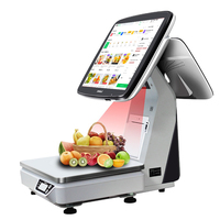 POS-система ZHONGJI TS7D с мультисистемной ОС, емкостным сенсорным экраном, Bluetooth, Wi-Fi 6, NFC, термопринтером для супермаркетов и кассовых операций