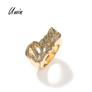 Nuovo Arrivo Anello Personalizzato in Lega di Zinco con <span class=keywords><strong>Nome</strong></span> per Donna e <span class=keywords><strong>Uomo</strong></span> - Product Image 1