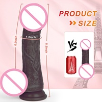 Großhandel Maßgeschneiderte Verpackung Fernbedienung Stoßfunktion 10 Vibrationsmodi Weiches Silikon+ABS 100% Wasserdicht Realistischer Dildo für