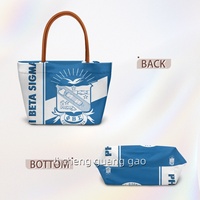 Sac fourre-tout personnalisé Phi Beta Sigma, design sororité, grande capacité, haute qualité, idéal pour les voyages et les week-ends