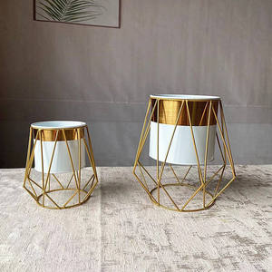 Ornement de bureau de Style nordique, support de fleurs en fer forgé, <span class=keywords><strong>Pot</strong></span> de fleurs en étain en métal - Product Image 6