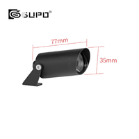 Lampe d'accentuation micro GUPO 24V 2W IP65 étanche avec déflecteur physique anti-éblouissement pour statues de jardin et vitrines