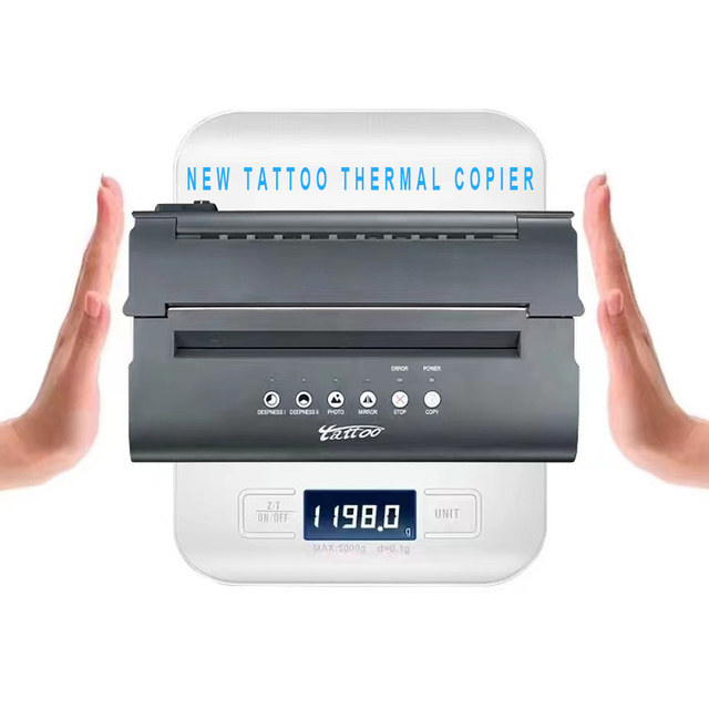 PUNKTATTOO Black Plastic Tattoo Thermal Copier Transfer Printer Stencil Maker