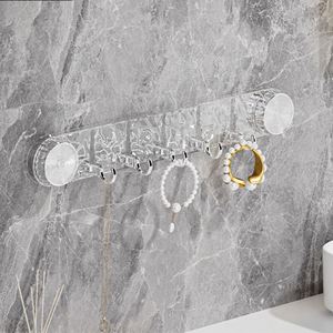 5 <b>Hooks</b> Rotating Suction Cup <b>Hooks</b> Punch-Free Strong Load-Bearing Bathroom Towel <b>Rack</b> <b>Wall</b> Mounted Corrugated Row <b>Hook</b> - Product Image 2