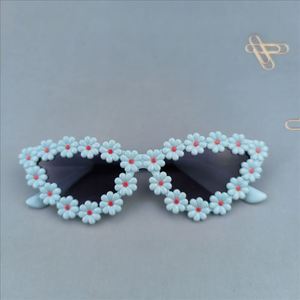 Fashion Children's <strong>Glasses</strong> Vintage Retro Cat Eye <strong>Baby</strong> Girls Sunglasses Daisy Flower Kids Sunglasses - Product Image 4