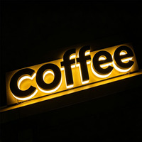 Letras de Canal Acrílicas de Acero Inoxidable con LED de Alto Brillo, IP65 Impermeables, Personalizables, Decorativas, con Iluminación Direccional