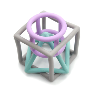 Đồ Chơi Trẻ Em <span class=keywords><strong>Teether</strong></span> Set Cấp Thực Phẩm Silicone BPA Free Siêu Mềm Vuông Tam Giác Vòng Tròn Phong Cách Mọc Răng Đồ Chơi Giáo Dục Teethers - Product Image 3