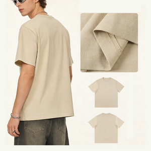 เสื้อยืดคอกลมแขนสั้นทรงหลวมแบบสลิม ยูนิเซ็กซ์ ผ้าฝ้าย 100% สีพื้น น้ำหนักเบา รับผลิตตามสั่งขายส่ง - Product Image 3