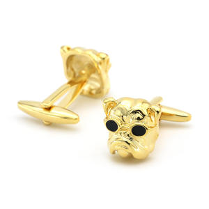 Conjunto de accesorios de joyería de moda Gemelos de lujo chapados en oro al por mayor para hombres - Product Image 6