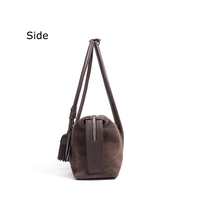 Sac à Main Design Luxe en Cuir Givre Daim Vintage Haut de Gamme Personnalisé pour Femme, Vente en Gros