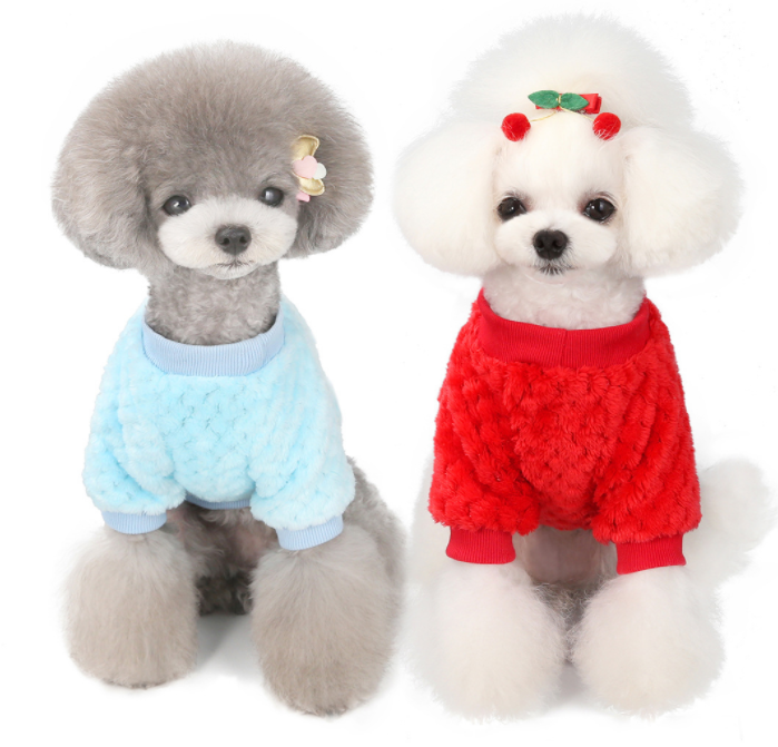 Wholesale Nice Quality Latest Design Luxury Lovely Funny Soft Warm Dog Plain Sweaters Pet Small Dog Clothes
