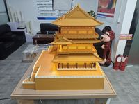 Maqueta Arquitectónica China Antigua Personalizada, Modelo de Edificio Tradicional Hecho a Mano para Exhibición