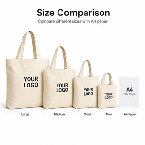 Heavy Duty 12oz <b>Canvas</b> Tote <b>Bag</b> Custom Logo Reusable Shopping <b>Bags</b> Eco Friendly Grocery <b>Bag</b> with Reinforced Handles - Product Image 5