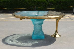 Jingyue Tùy Chỉnh Nhựa Trong Suốt Đồ Nội Thất Sang Trọng Hiện Đại Nhân Tạo Tuyệt Đẹp Thanh Lịch Bảng Thanh Trang Trí Handmade Điêu Khắc - Product Image 2