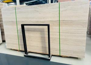 Unfilled Unpolished Super White <strong>Travertine</strong> Marble Slabs for Wall Cladding - Product Image 6