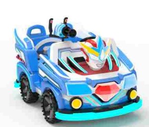 Coche de juguete eléctrico para niños con diseño de dibujos animados Ao Bing, con luces LED y juego de disparos para uso en interiores/exteriores en el hogar. - Product Image 5