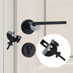 Serrure de porte portable - Verrou de confidentialité pour hôtel et voyage, bloque-porte antivol pour toute porte, pour la sécurité à domicile - Product Image 4