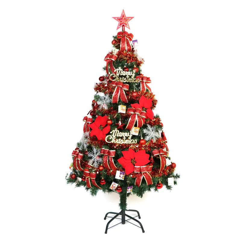 150cm ירוק עצי חג המולד לקשט חג המולד קישוטי מלאכותי PVC עץ חג המולד סיטונאי