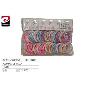 Elastici per capelli Gomas De Pelo, 12 pezzi, colorati, per acconciature per bambini - Product Image 3