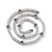 À la mode blanc plaqué or laiton Cz trèfle à quatre feuilles charme bijoux de mode collier pour femmes filles accessoires chaîne de Tennis