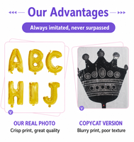 Ballons en aluminium BLN de 32 pouces, lettres de l'alphabet A-Z, Mylar épais, couleurs assorties, vente en gros pour décorations de fête d'anniversaire et de baby shower