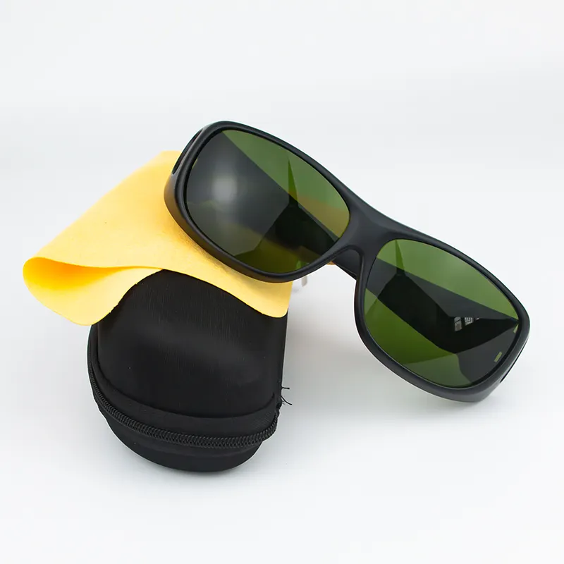 Óculos de proteção a laser de fibra de grau industrial, óculos de proteção para processamento e soldagem de máquinas de gravação e marcação