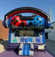Contrôleur de jeu gonflable château gonflable jeu vidéo Moonwalk Gamer Bounce House pour la fête