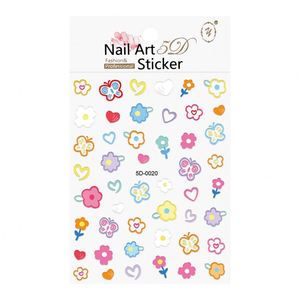 Pegatinas de Uñas 5D <span class=keywords><strong>con</strong></span> Relieve de Fresa, Conejo, Oso y <span class=keywords><strong>Flores</strong></span>, Adhesivos Deslizantes para Uñas, Decoración de <span class=keywords><strong>Manicura</strong></span> Autoadhesiva - Product Image 5