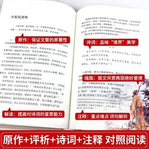 คำพูดของมนุษย์โลก หนังสืออ่านอย่างละเอียดของหวังกั๋วเว่ย หนังสือบทกวีคลาสสิกปกแข็ง หนังสือการศึกษาเชิงวัฒนธรรมจีน - Product Image 3