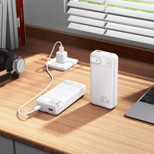 แบตเตอรี่สำรองแบบชาร์จเร็ว22.5วัตต์20000มิลลิแอมป์ต่อชั่วโมงผลิตในตัว2สายเอาท์พุตอินพุต Type-C จอแสดงผล LED ได้รับการรับรอง UN38.3ก้อนแบตเตอรี่ - Product Image 6