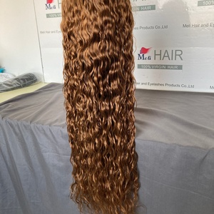 Transparente para Pelucas de Cabello Humano 100% Natural, Ondulado, Encaje Ultrafino, Nudos Pequeños, Rubio Miel, Personalizable - Product Image 1