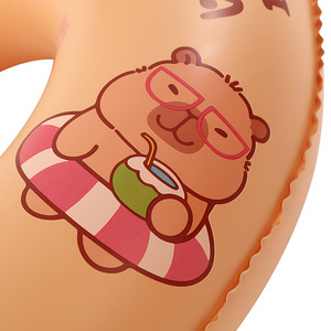 Bouée de natation Kapibala pour enfants, nouveauté, dessin animé, gonflable en PVC, haute flottabilité et valve anti-fuite - Product Image 3
