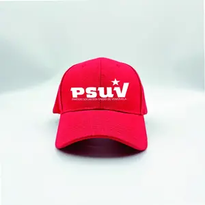 قبعة بيسبول ذات تطريز مخصص وقابلة للتعديل من القطن والبوليستر لخطة حملة الانتخابات الفنزويلية قبعة إعلانية