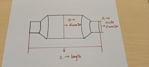 Système d'échappement automatique <span class=keywords><strong>Euro</strong></span> 4/<span class=keywords><strong>Euro</strong></span> 5 universel convertisseur catalytique à trois voies - Product Image 3