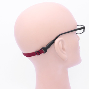 Vente en gros de sangles élastiques en caoutchouc pour lunettes, lanière de lunettes épaissie antidérapante réglable pour lunettes de sport - Product Image 3