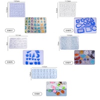Vente en gros de kits de moules à boucles d'oreilles en résine époxy silicone écologique AINIKA avec emballage personnalisé pour la fabrication de bijoux