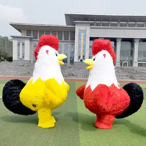 CH cue kostum maskot ayam untuk orang dewasa, kostum maskot khusus untuk pesta