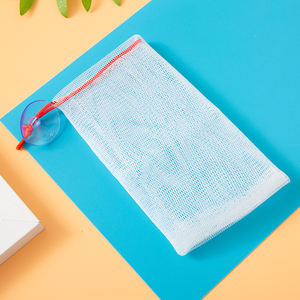 Factory Direct Multicolored <b>Rope</b> <b>Soap</b> Bag Suction Cup White Mesh <b>Soap</b> Net Face Washing Packaging Bath Brushes Sponges Scrubbers - Product Image 6