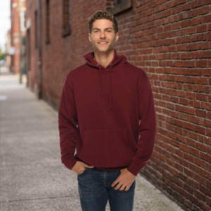 Sweat à capuche personnalisé pour homme, en coton 100% écologique, coupe classique, motif uni, impression de logo personnalisée, idéal pour l'hiver - Product Image 4
