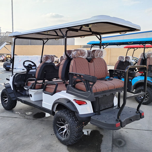 Voiture de golf électrique à 6 places homologuée pour la route, avec commande par application smartphone TONGCAI, surveillance, haute garde au sol, à vendre - Product Image 1