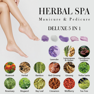 Produits de pédicure et de manucure instantanés Aroma Detox Bubble Spa, jetables, 5 étapes en 1 boîte, kit de pédicure à base de plantes - Product Image 4