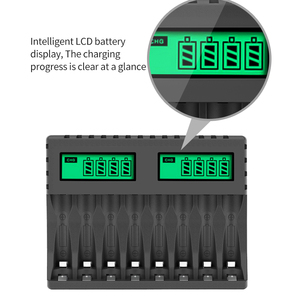 Chargeur de batterie intelligent rechargeable <span class=keywords><strong>AA</strong></span> 1,2 V PUJIMAX avec 4 piles NiMH <span class=keywords><strong>AA</strong></span> pour appareil photo en stock - Product Image 3