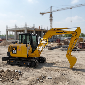 รถขุดขนาดเล็กมือสอง 6 ตัน ยี่ห้อ KOMATSU รุ่น PC58 พร้อมเครื่องยนต์และปั๊มเดิมๆ สำหรับงานก่อสร้าง ยี่ห้อ KOMATSU รุ่น PC58 PC60 PC70 สำหรับงานดิน - Product Image 2