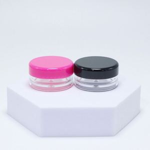 3g 5g <b>Small</b> Round Clear Cream Jar Plastic Pot <b>Box</b> Transparent Cosmetic Sample Container <b>with</b> <b>Lids</b> - Product Image 4