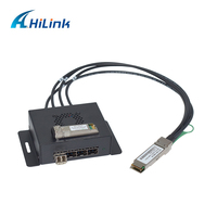 Modul Adaptor Extender 40G QSFP+ ke SFP+ Box Breakout ke Cage SFP+