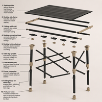 Table à roulettes extensible de qualité supérieure personnalisée