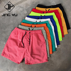 Vente en gros de fabricant de maillots de bain personnalisés Shorts avec cordons Pantalons de sport de plage d'été vierges Jogger Gym Shorts en nylon pour hommes - Product Image 1