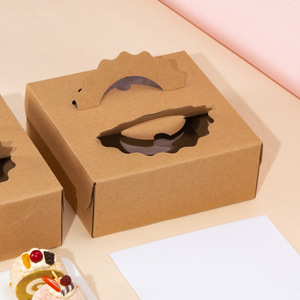 Kotak kue kertas Kraft dalam 6 inci, <span class=keywords><strong>8</strong></span> inci, 10 inci, disesuaikan untuk keju & ribu lapis kue - Product Image 3