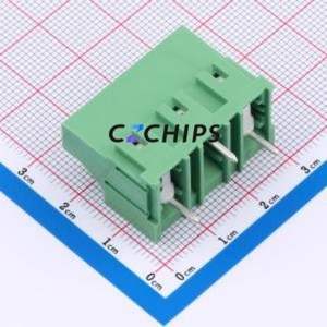 DB930B-9.52-3P-GN-S Screw Terminal Block Through hole Component (THT),P=9.52mm Connector 1x3P 6.35mm Green 3P - Product Image 2