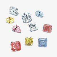 CVD HPHT asscher carré fantaisie lâche laboratoire cultivé diamants couleur diamant pierre lâche rose diamant de culture